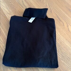 Talbots Black Turtleneck Knit Top